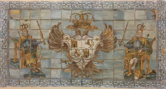 Mosaico restaurado siglo XVII Ayuntamiento de Toledo