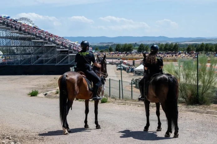 Motociclismo/GP Aragón.- Las Fuerzas de Seguridad movilizarán a 1.200 agentes en el Gran Premio del 28 al 30 de agosto