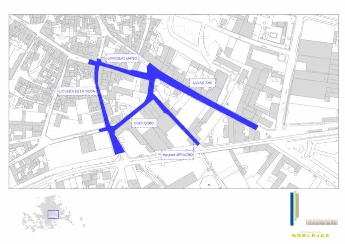 Noblejas inicia la primera fase del asfaltado de varias calles del casco urbano