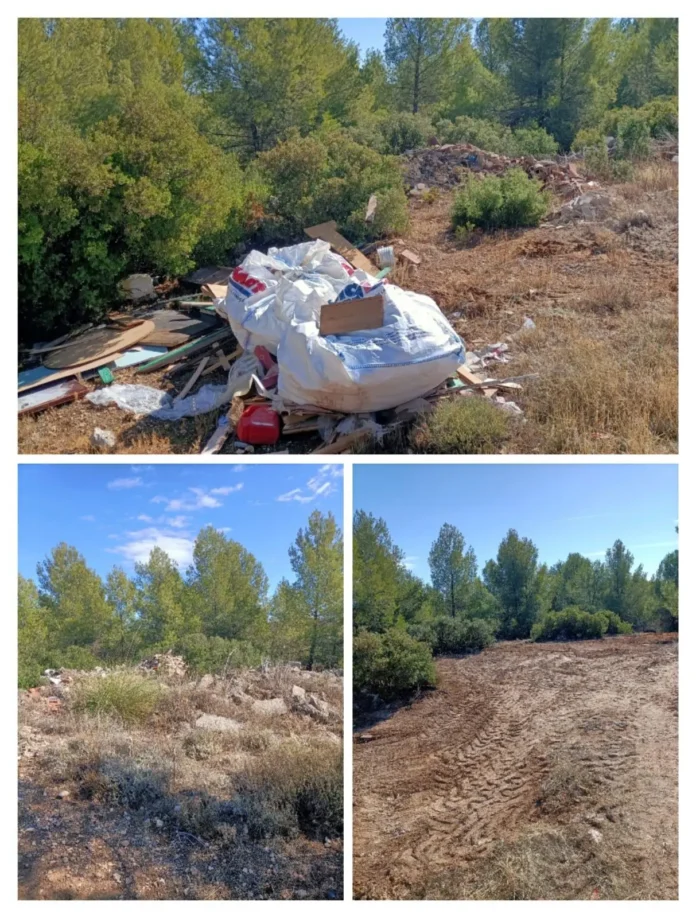 Noblejas retira más de 60 toneladas de residuos y escombros de sus parajes