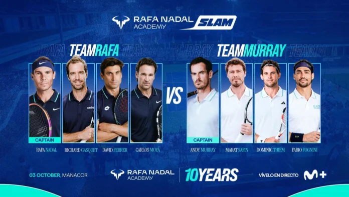 Tenis.- David Ferrer y Carlos Moyà se suman al 'Team Rafa' de Nadal y Gasquet para el Rafa Nadal Academy Slam
