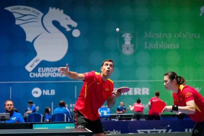 Tenis de mesa.- Álvaro Robles y María Xiao caen en octavos en la defensa de su título europeo de dobles mixtos