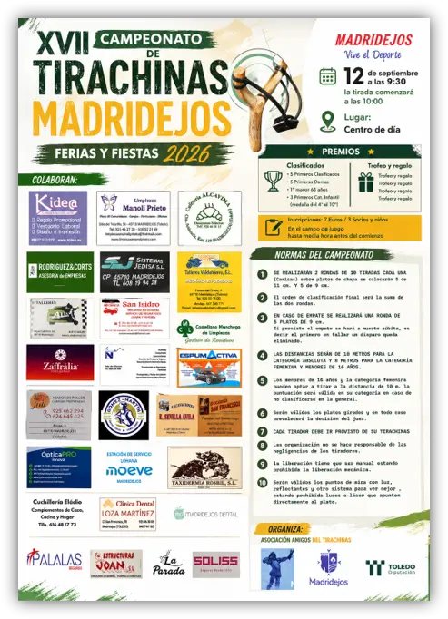 XVII Campeonato de Tirachinas – Feria y Fiestas Madridejos 2026